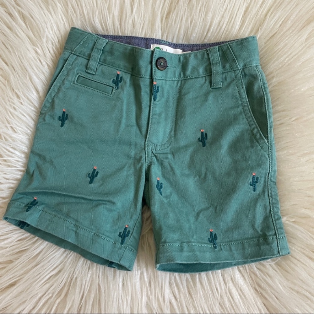 Mini Boden Embroidered Cactus Shorts 🌵